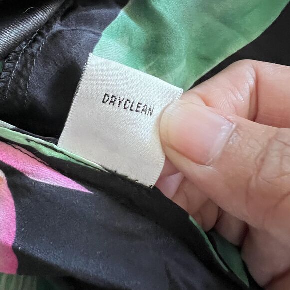 Donna Ricco Black and Pink Floral Asymmetrical Dress - Picture 7 of 10